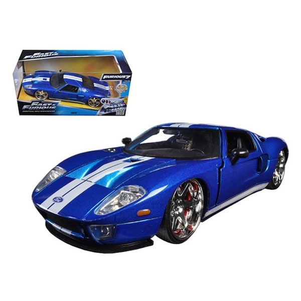 Endless Games Ford GT Fast & Furious 7 Movie Blue 1-24 Diecast Model Car EN1539510 - main
